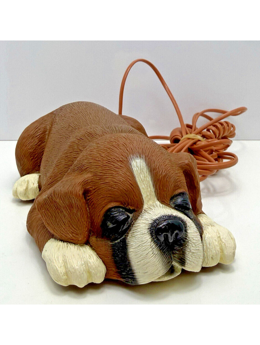 Vintage Novelty Puppy Boxer Dog Phone Telephone Land Line Corded WORKS